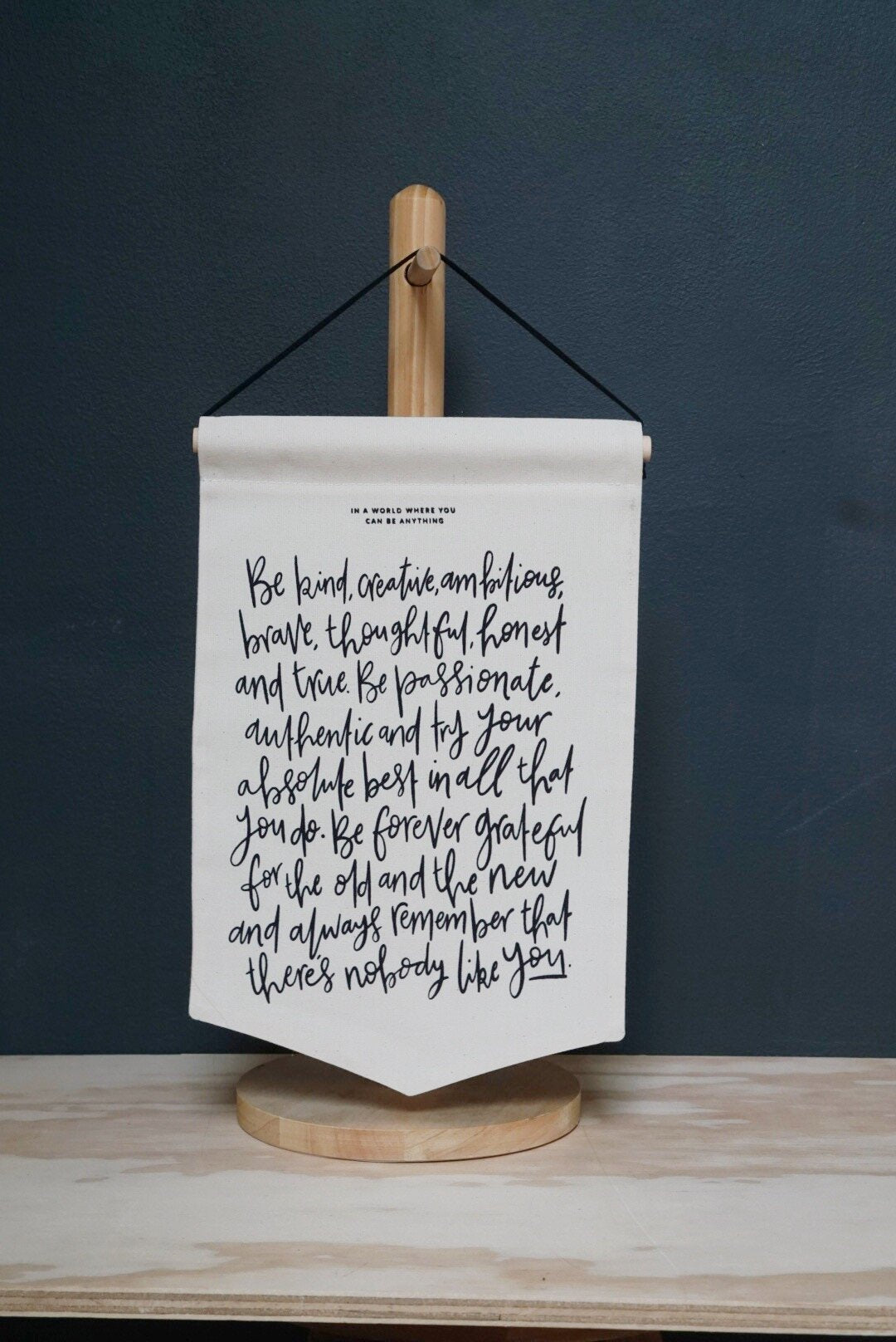 The Be Anything Banner // Seconds