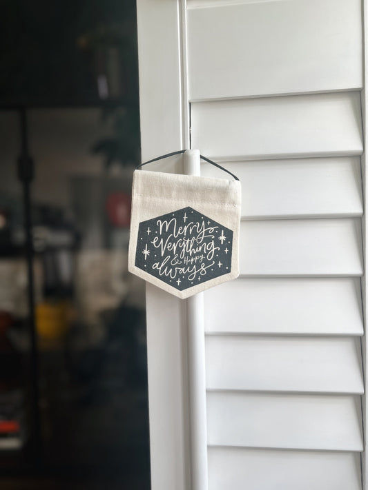 Merry Everything Mini Banner // Seconds